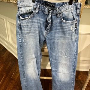 Mens Silver Jeans